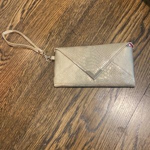 Gold wallet wristlet